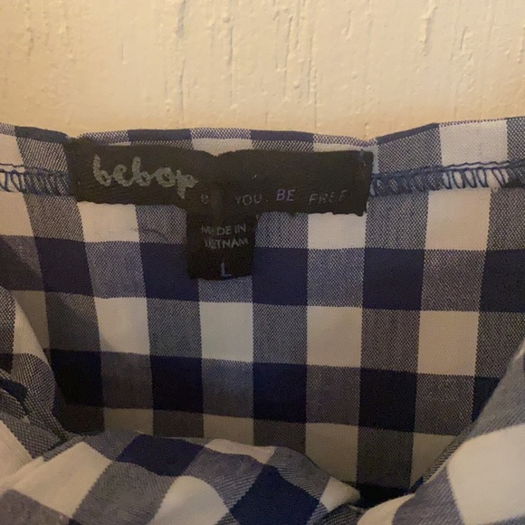 Blue and white plaid sundress - Picture 5 of 6